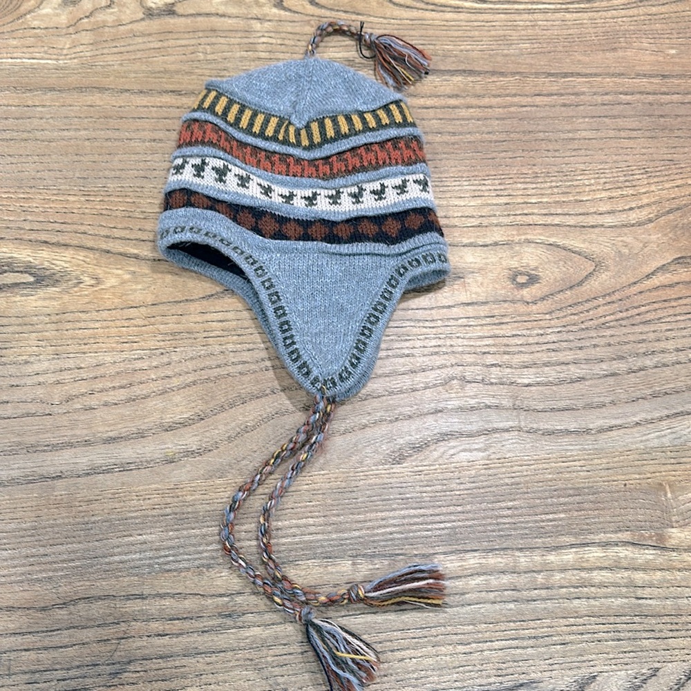 INKA TRADITION BABY ALPACA HAND MADE CHULLO BEANIE